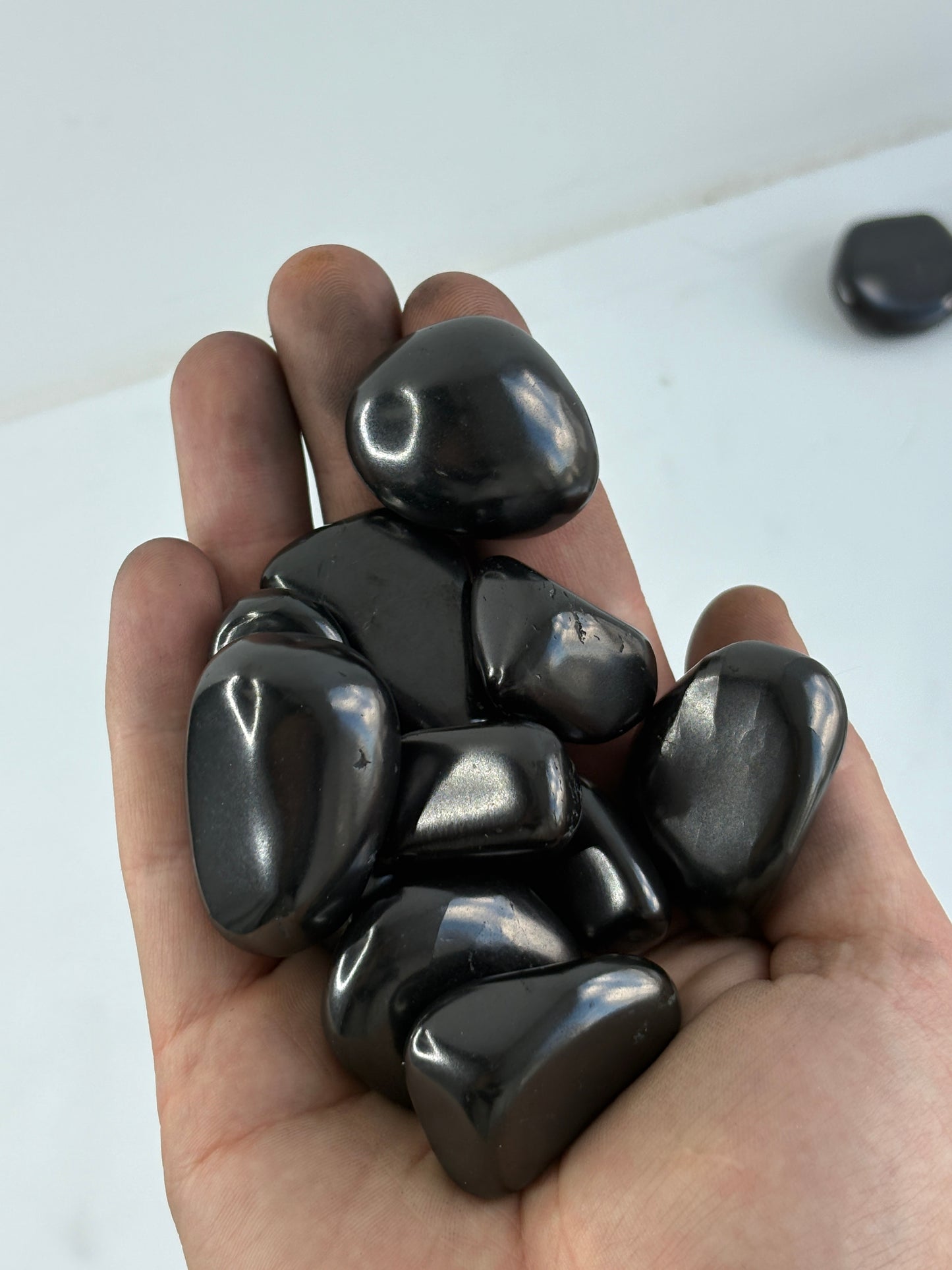 Shungite Tumbled Polished Stones 200g