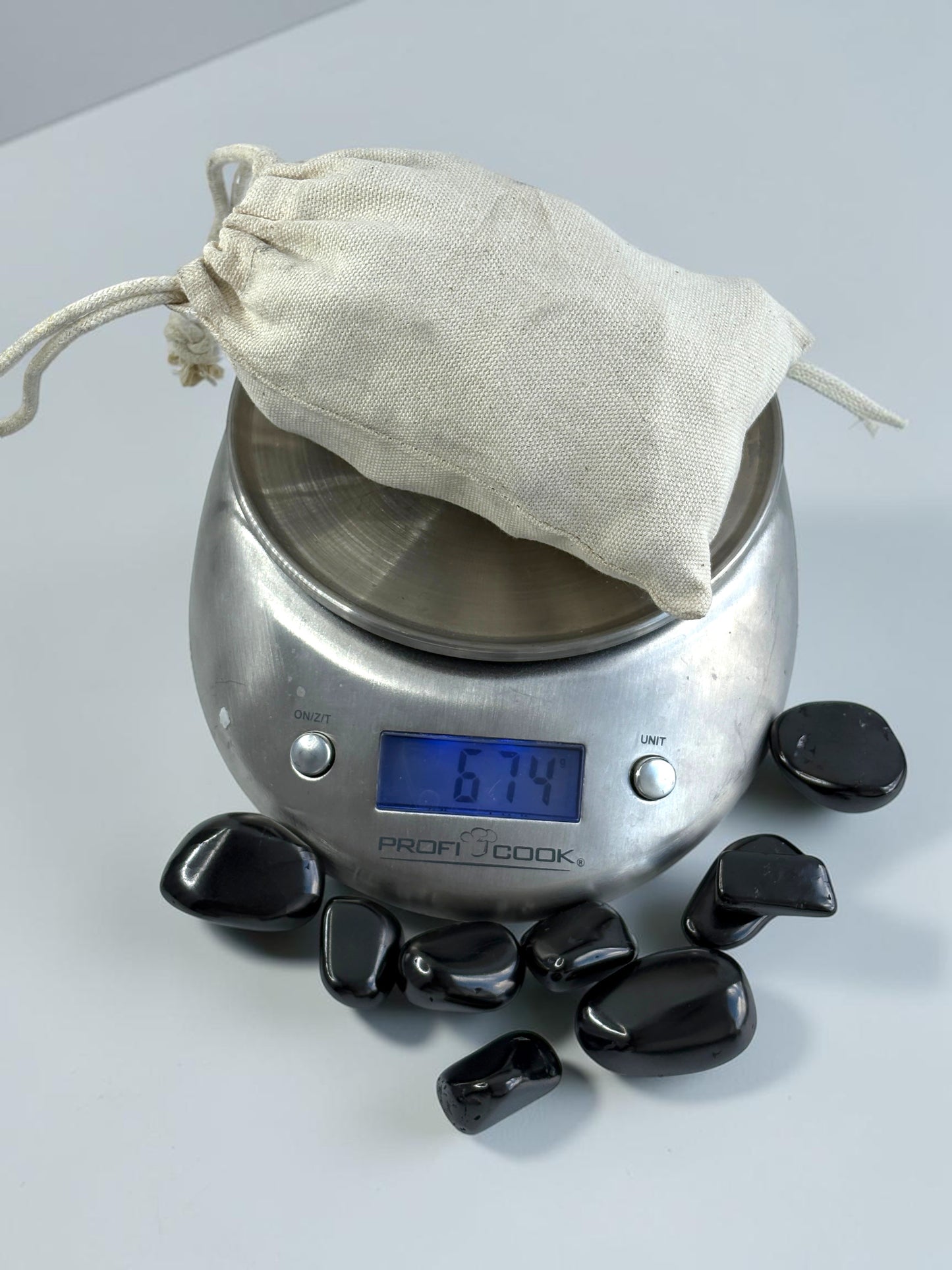 Bag of Polished Shungite 670g
