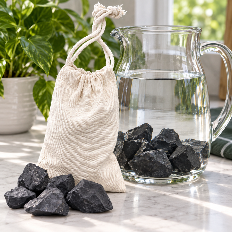 Shungite Water Stones — 330 g Bag for a 3-Litre Jug