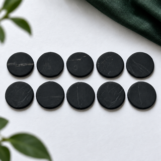 Shungite Phone Stickers — 20 mm, 10-Pack