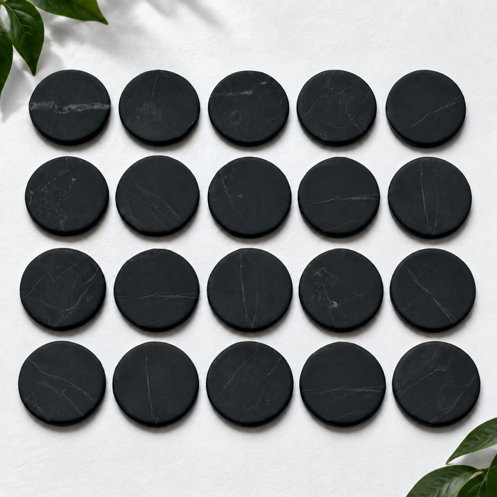 Shungite Phone Stickers — 20 mm, 20-Pack
