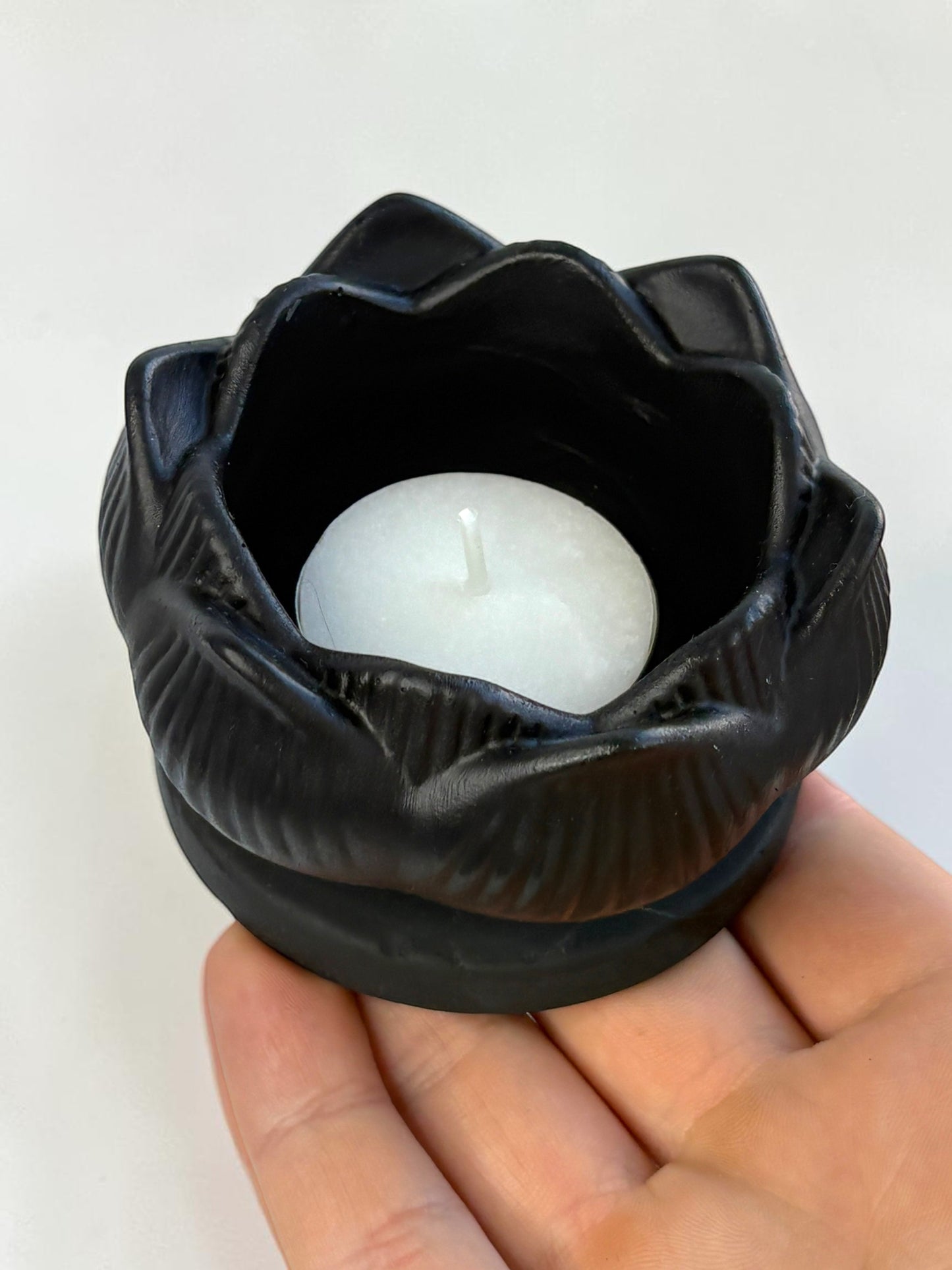 Shungite Lotus Candleholder