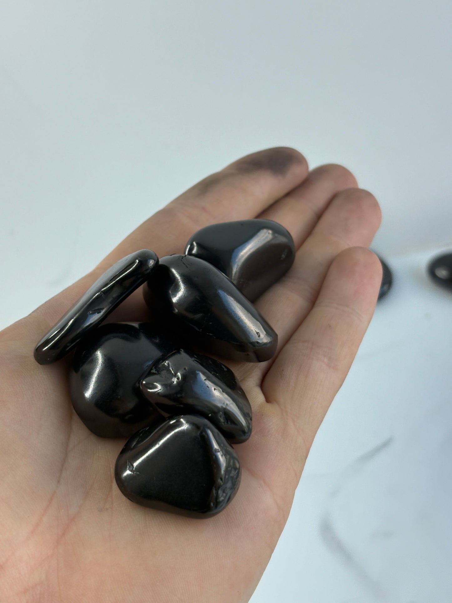 Shungite Tumbled Polished Stones 100g