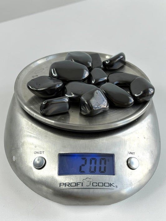 Shungite Tumbled Polished Stones 200g
