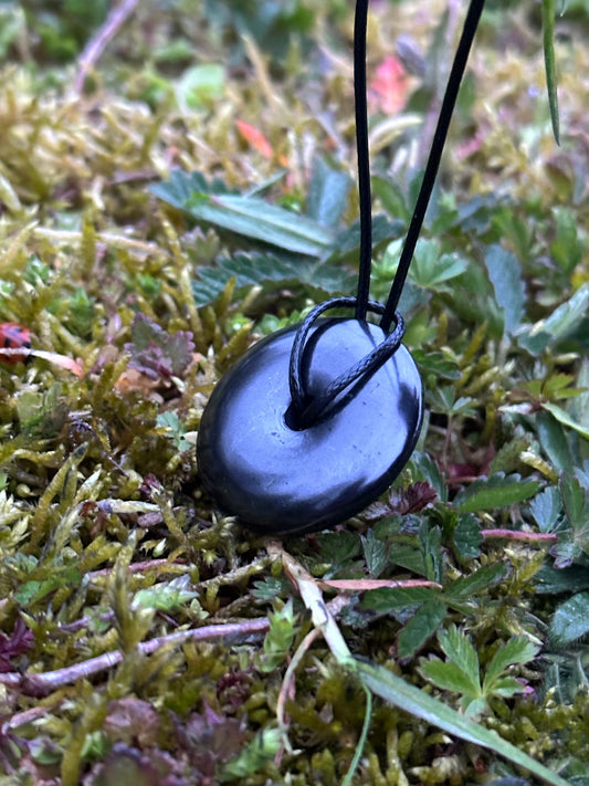 Shungite Torus Pendant Polished