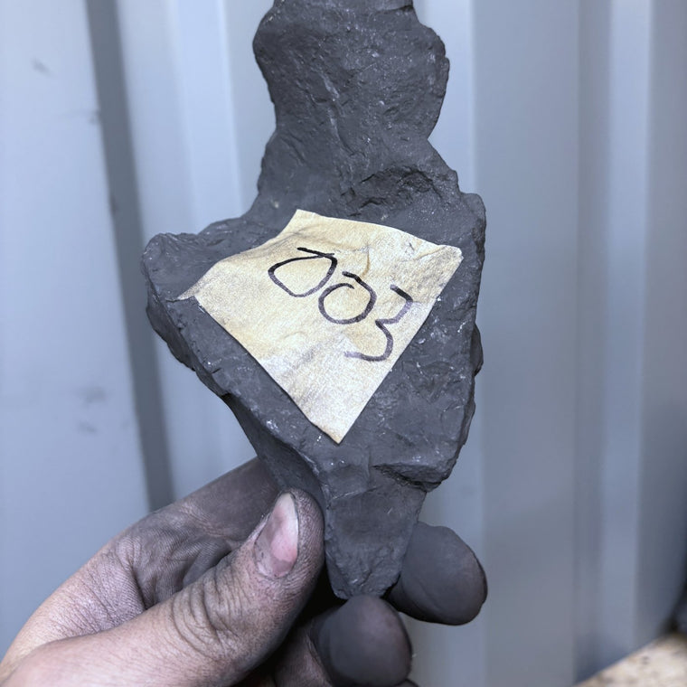Raw Shungite Specimen 003 — 532g Crystalline Face