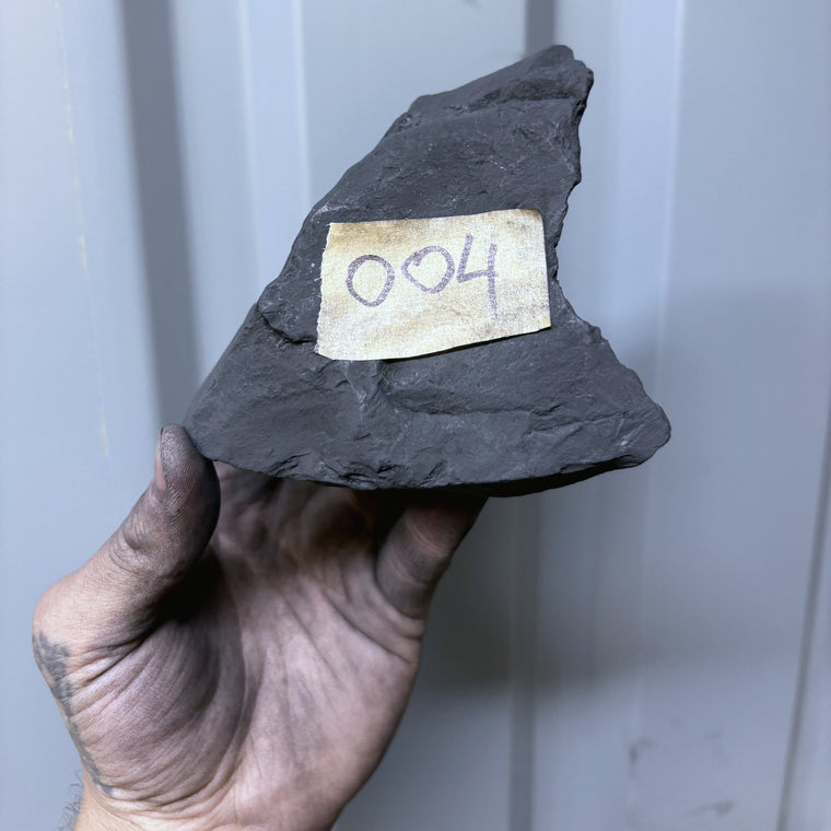 Raw Shungite Specimen 004 — 593g Wedge