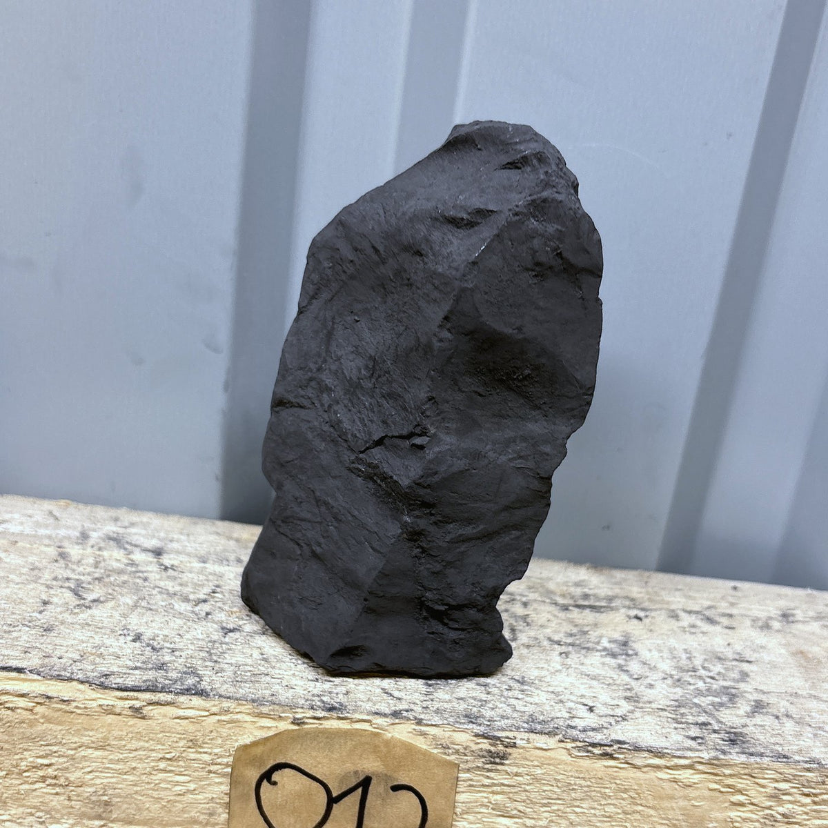 Raw shungite specimen 012, 659 g, from another angle