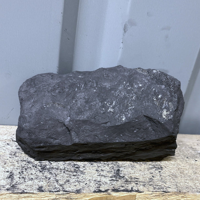 Raw Shungite Specimen 014 — 932g Wedge
