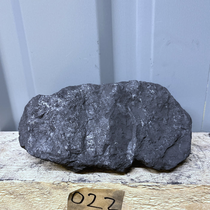 Raw Shungite Specimen 022 — 1021g Lustrous Slab