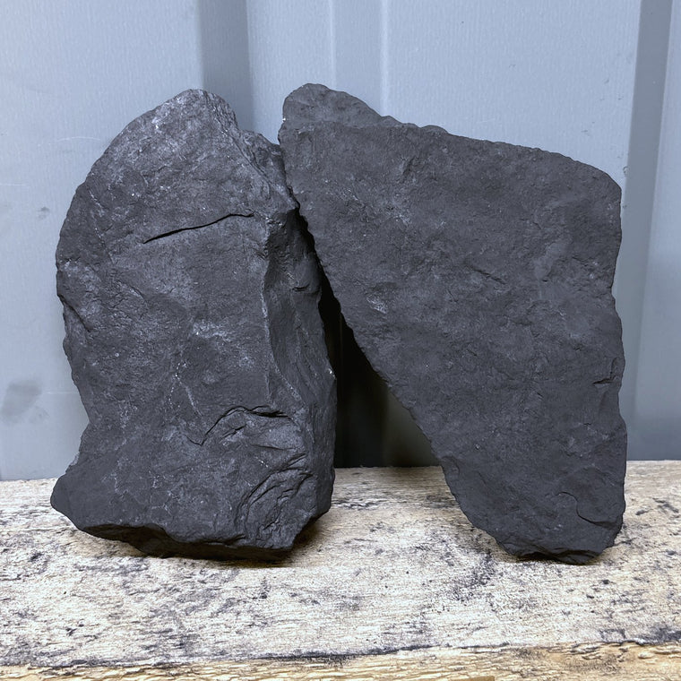 Raw Shungite Specimen 024 — 694g Twin Piece