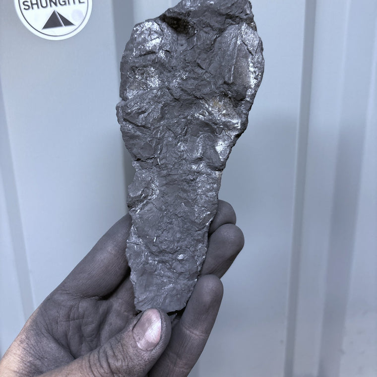Raw Shungite Specimen 028 — 243g Lustrous Baton
