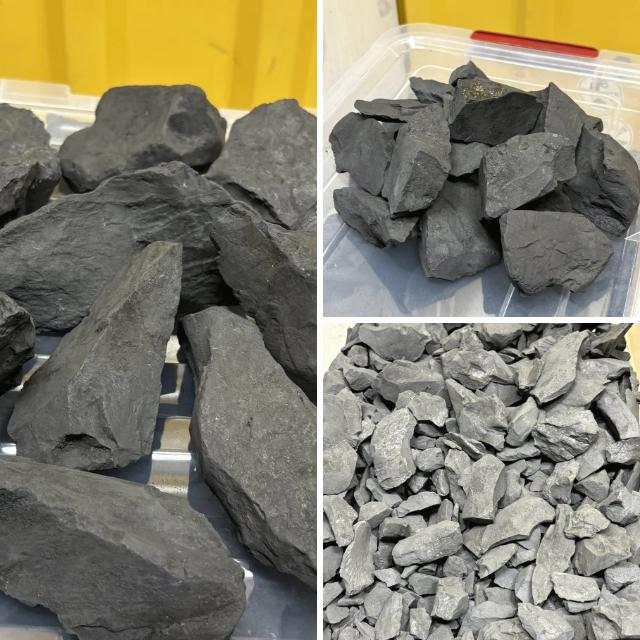 Mix raw shungite pieces, 10-500 g each